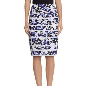 White House Black Market Tiered Floral Pencil Skirt  White House Black Market